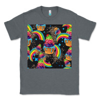 Charcoal Heather pride cupcake seamless pattern Classic Tee - FaDigitalArtStudio