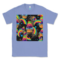Colony Blue pride cupcake seamless pattern Classic Tee - FaDigitalArtStudio