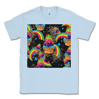 Dusty Blue pride cupcake seamless pattern Classic Tee - FaDigitalArtStudio