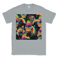 Heather Grey pride cupcake seamless pattern Classic Tee - FaDigitalArtStudio