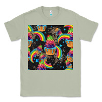 Matcha pride cupcake seamless pattern Classic Tee - FaDigitalArtStudio
