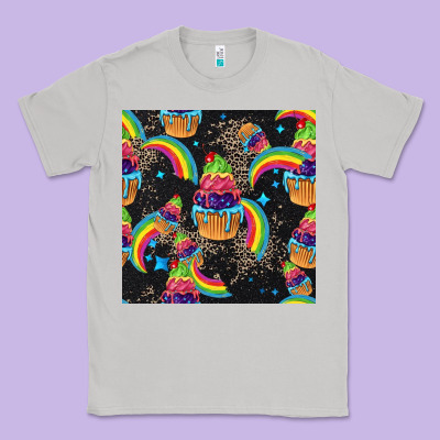 Pride Cupcake Seamless Pattern Classic Tee Designed By Fadigitalartstudio