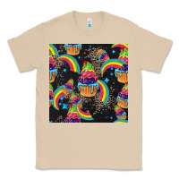 Mushroom pride cupcake seamless pattern Classic Tee - FaDigitalArtStudio