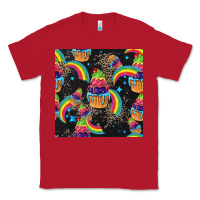 Red pride cupcake seamless pattern Classic Tee - FaDigitalArtStudio