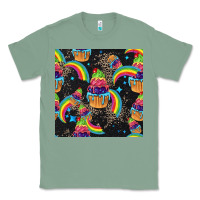 Sage pride cupcake seamless pattern Classic Tee - FaDigitalArtStudio