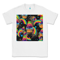 White pride cupcake seamless pattern Classic Tee - FaDigitalArtStudio