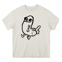 Cream Dickbutt Heavy Core Tee - artisFamous