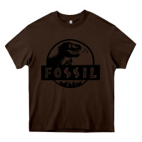 Chocolate Brown fossil dinosaur  wild life Heavy Core Tee - artisFamous