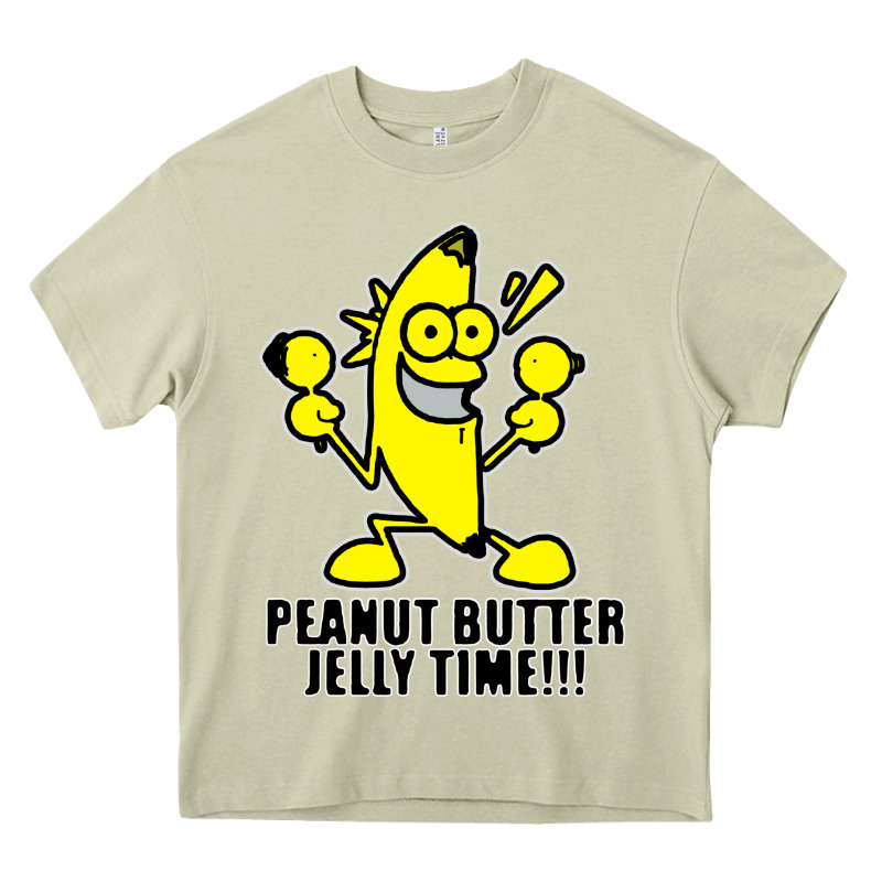 Peanut Butter Jelly Time Banana Heavy Core Tee by artisFamous | Teevron
