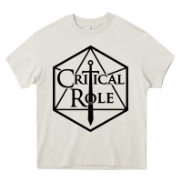 Cream critical role Heavy Core Tee - artisFamous