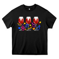 Black pride wine cups Heavy Core Tee - FaDigitalArtStudio