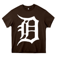 Chocolate Brown detroit Heavy Core Tee - artisFamous