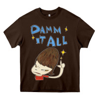 Chocolate Brown Damm It All Heavy Core Tee - artisFamous