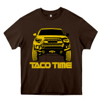 Chocolate Brown taco time Heavy Core Tee - artisFamous