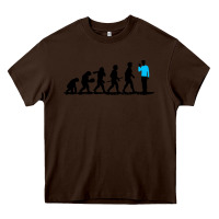 Chocolate Brown evolution spock Heavy Core Tee - artisFamous