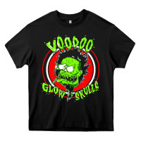 Black voodoo glow skulls Heavy Core Tee - artisFamous