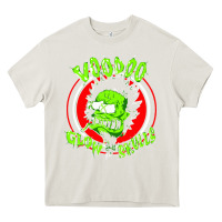 Cream voodoo glow skulls Heavy Core Tee - artisFamous