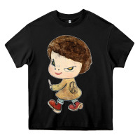 Black Little Yoshitomo Knives Heavy Core Tee - artisFamous