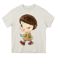 Cream Little Yoshitomo Knives Heavy Core Tee - artisFamous