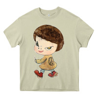 Mossy Little Yoshitomo Knives Heavy Core Tee - artisFamous