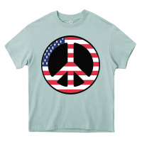 Arona United states peace symbol Heavy Core Tee - artisFamous