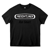 Black freightliner run smart Heavy Core Tee - artisFamous