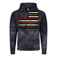 Cloud Black thin red line American flag leopard Vintage Hoodie - Artiststas