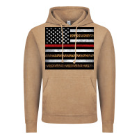 Vintage Coffee thin red line American flag leopard Vintage Hoodie - Artiststas