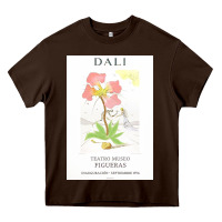 Chocolate Brown DALI teatro museo figueras Heavy Core Tee - artisFamous