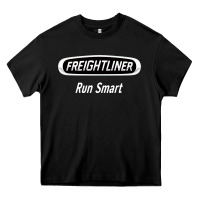 Black freightliner run smart Heavy Core Tee - artisFamous