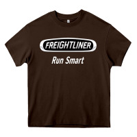 Chocolate Brown freightliner run smart Heavy Core Tee - artisFamous