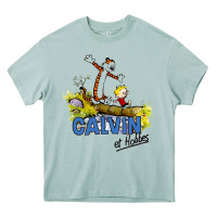 Arona calvin hobbes Heavy Core Tee - artisFamous