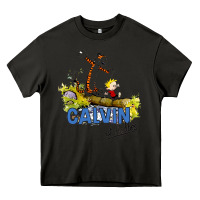 Asphalt calvin hobbes Heavy Core Tee - artisFamous