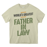 Mossy World's Greatest Father-In-Law - Dad and Grandpa Heavy Core Tee - artisFamous