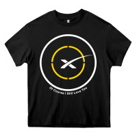 Black spacex drone ship Heavy Core Tee - artisFamous