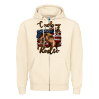 Sandshell cowboy up rodeo bucking bronco Zipper Hoodie - Jasminsmagicworld