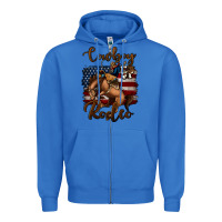 True Royal cowboy up rodeo bucking bronco Zipper Hoodie - Jasminsmagicworld