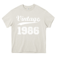 Cream vintage 1986 Heavy Core Tee - artisFamous