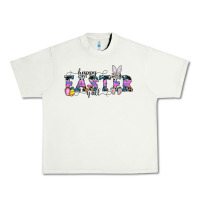 Pistachio Happy Easter Y'all Urban Heavy Tee - CowhideDigitalArt