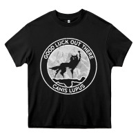 Black fantastic mr fox wolf canis mountain Heavy Core Tee - artisFamous