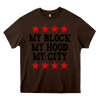 Chocolate Brown my block my hood my city Heavy Core Tee - artisFamous