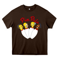 Chocolate Brown pin pals The Simpsons Heavy Core Tee - artisFamous