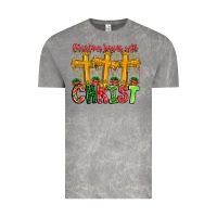 Cloud Rock christmas begins with christ Vintage Tee - CowhideDigitalArt