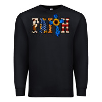 Black American Flag Faith Premium Sweatshirt - Jasminsmagicworld