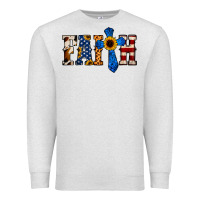 Oatmeal Heather American Flag Faith Premium Sweatshirt - Jasminsmagicworld