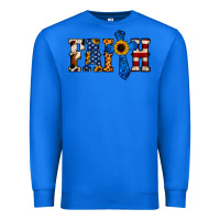 True Royal American Flag Faith Premium Sweatshirt - Jasminsmagicworld