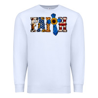 White American Flag Faith Premium Sweatshirt - Jasminsmagicworld