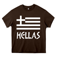 Chocolate Brown greece hellas Heavy Core Tee - artisFamous