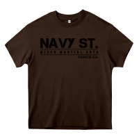 Chocolate Brown navy street kingdom mma mixed martial arts Heavy Core Tee - artisFamous