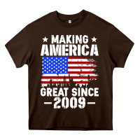 Vintage Making America Great Since 2009 Heavy Core Tee | Teevron